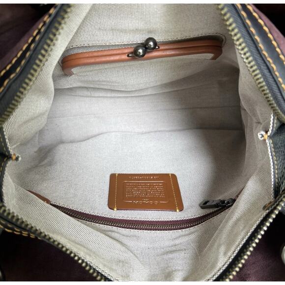 COACH ROGUE 30 1941 LEOPARD PATCHWORK NWOT - Picture 7 of 8